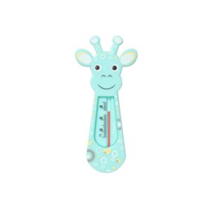 Termometru de baie, de culoare turcoaz deschis, in forma de girafa, BabyOno