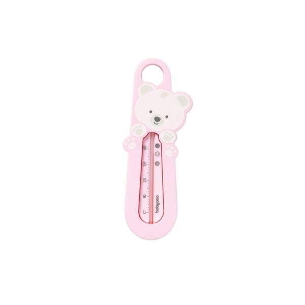Termometru de baie, de culoare roz, in forma de ursulet, BabyOno