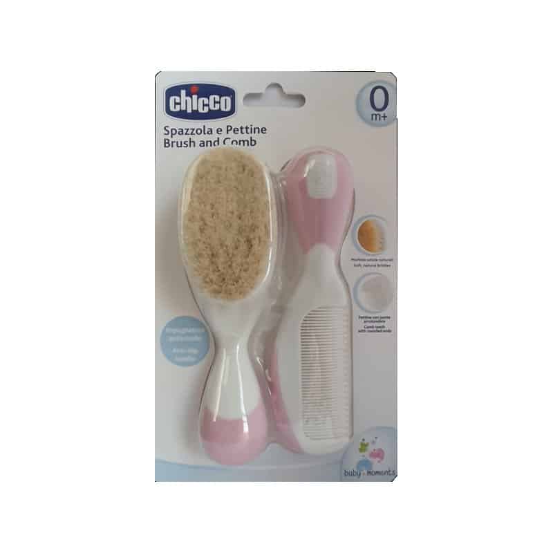 CHICCO BABY MOMENTS BRUSH AND COMB SPAZZOLA E PETTINE 0m+ 