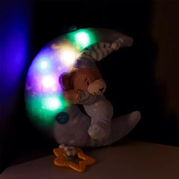 Musical carousel blue teddy bear crib with lights 24cm